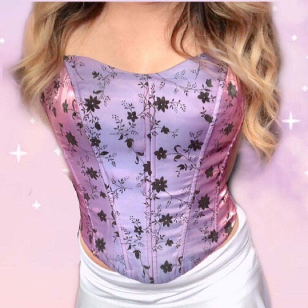 Vintage Purple Corset Top